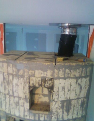 connexion conduit fumee depart plafond