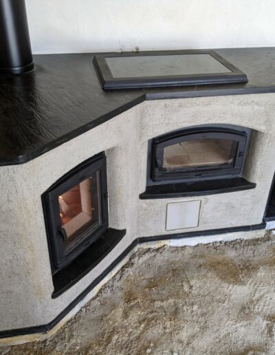 Cuisinière de masse d'angle