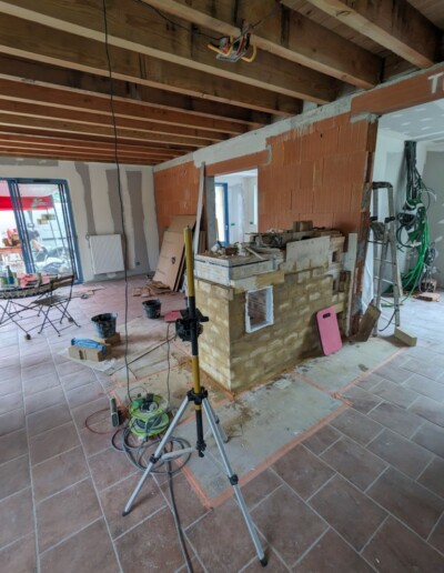 feuillure pour trappe de visite d'habillage